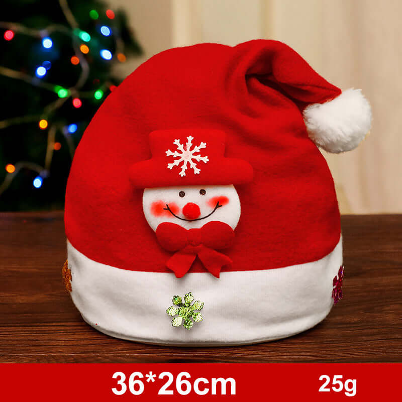 Fashion Snowman ElK Santa Claus Hats Xmas Gift Decoration Fashion Sno