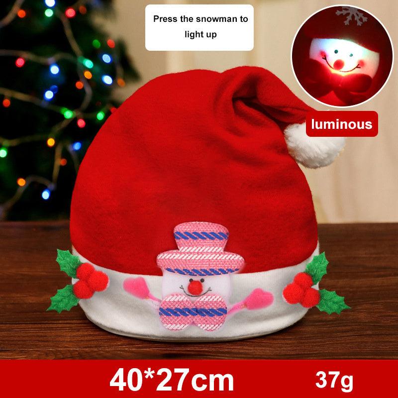 Fashion Snowman ElK Santa Claus Hats Xmas Gift Decoration Fashion Sno