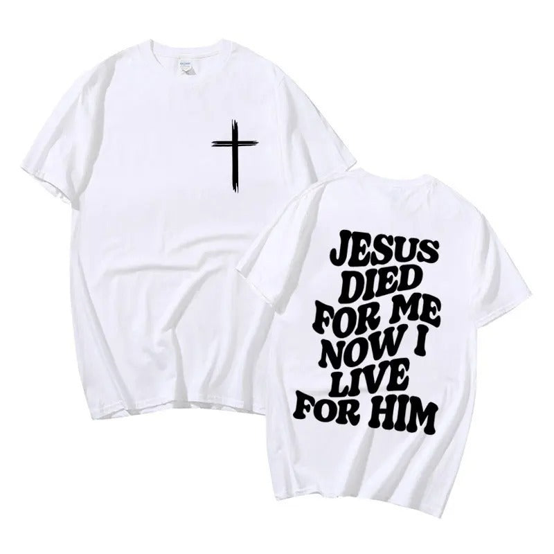 Men's Aesthetic Christian T Shirt Jesus Bible Verse Letters