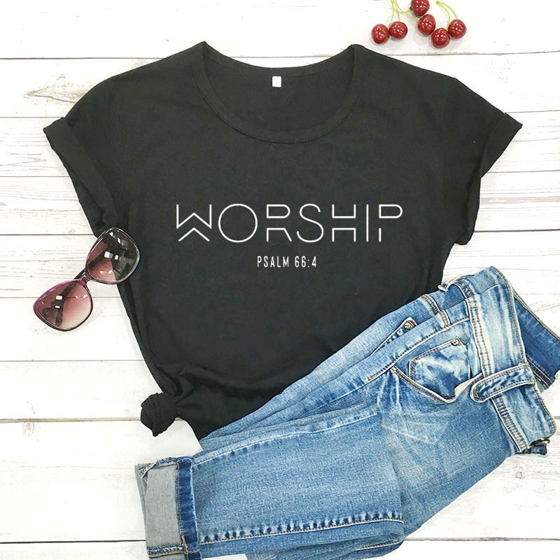 European And American Cotton Christian T-Shirt