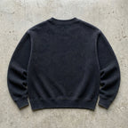 New Creation Dept. — Washed Black Embroidered Crewneck