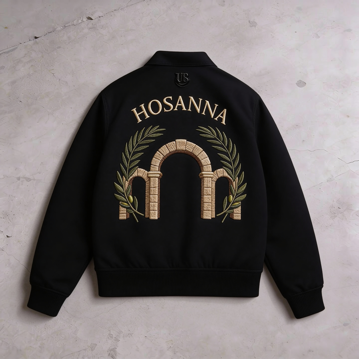 'HOSANNA' -  Embroidered Zip-up Statement Jacket
