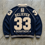 Faith Division 33 — Navy Varsity Collar Sweatshirt
