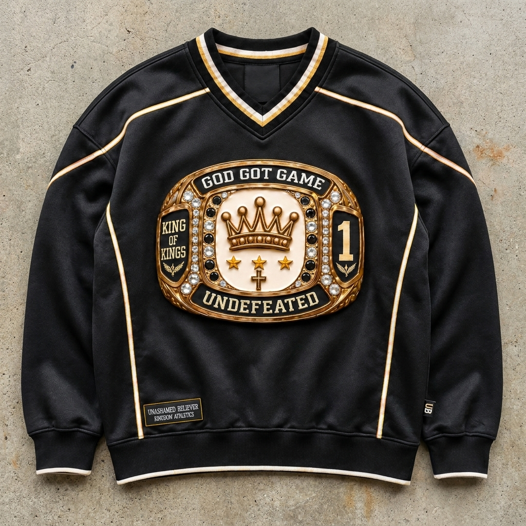 God Got Game - Black Championship Crewneck