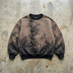 Refined By Fire - Distressed Brown Crewneck