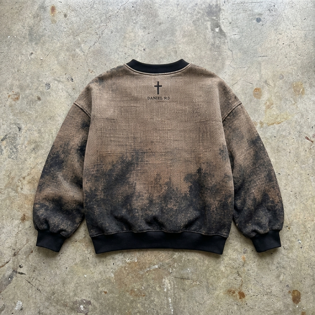 Refined By Fire - Distressed Brown Crewneck