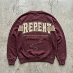Repent - Vintage Burgundy Crewneck