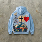 Jesus Is The Way - Sky Blue Graphic Hoodie
