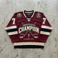 Undefeated Champion - Burgundy Hockey Jersey