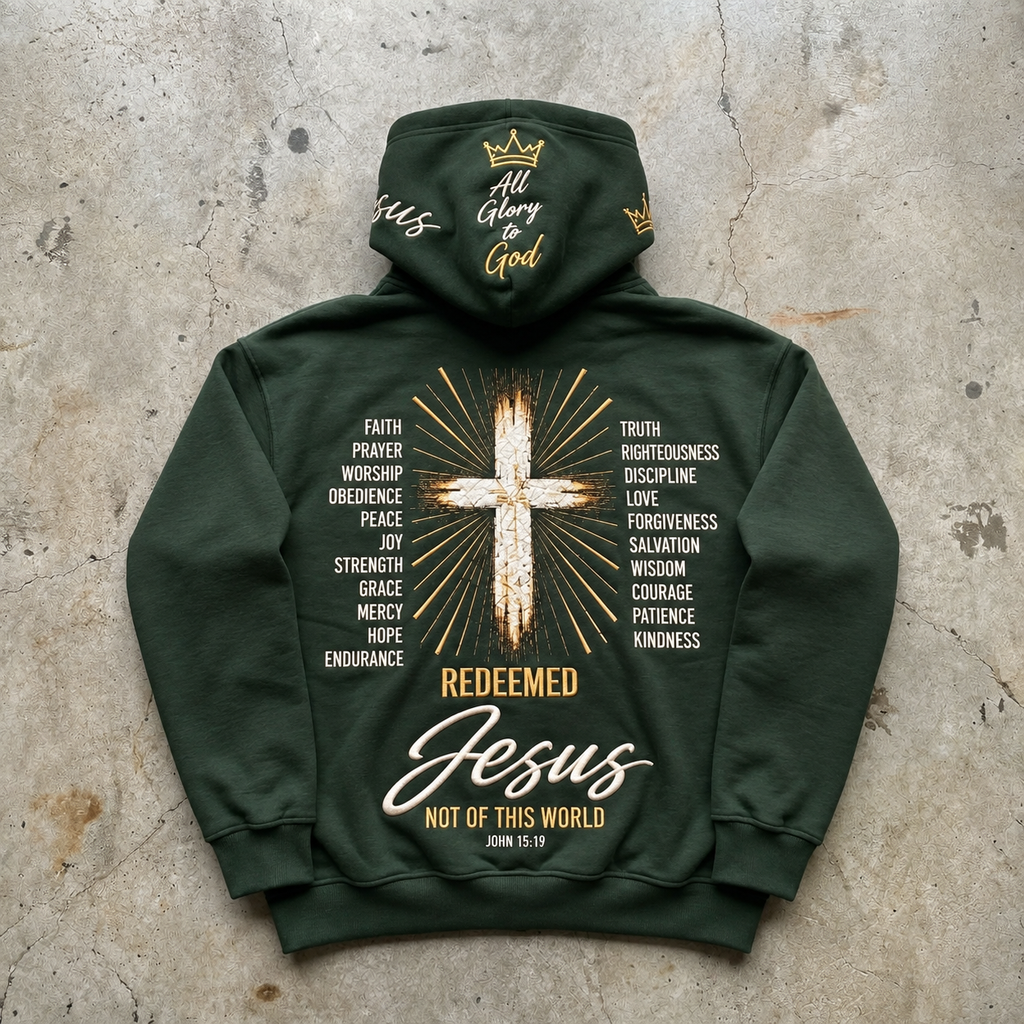 The Real G.O.A.T. - Forest Green Graphic Hoodie