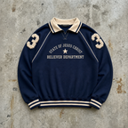 Faith Division 33 — Navy Varsity Collar Sweatshirt