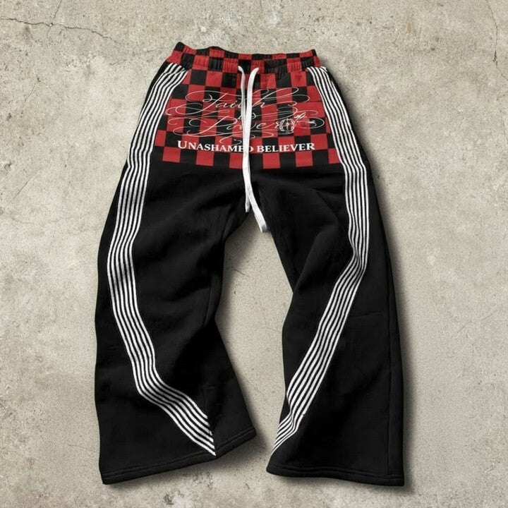'Faith is Power' - Racer Panel Track Pants